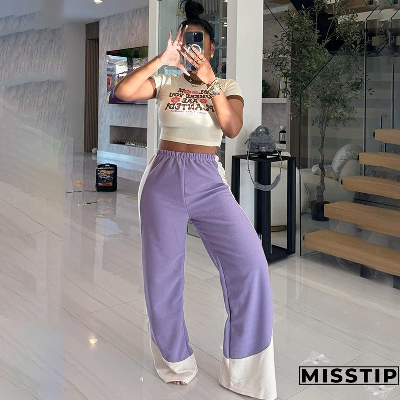Women's American Retro Casual Straight Draped Loose Pants