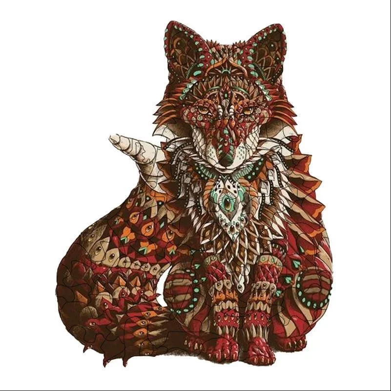 Jeffpuzzle™-JEFFPUZZLE™ Weird foxes Jigsaw Puzzle