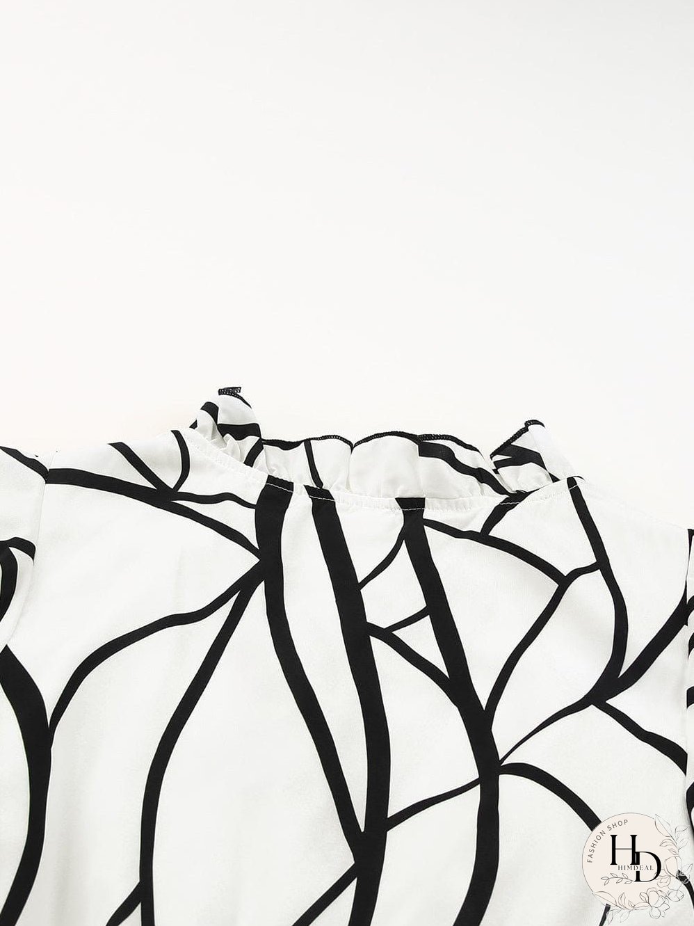 Tiered Maxi Dress with Abstract Faces