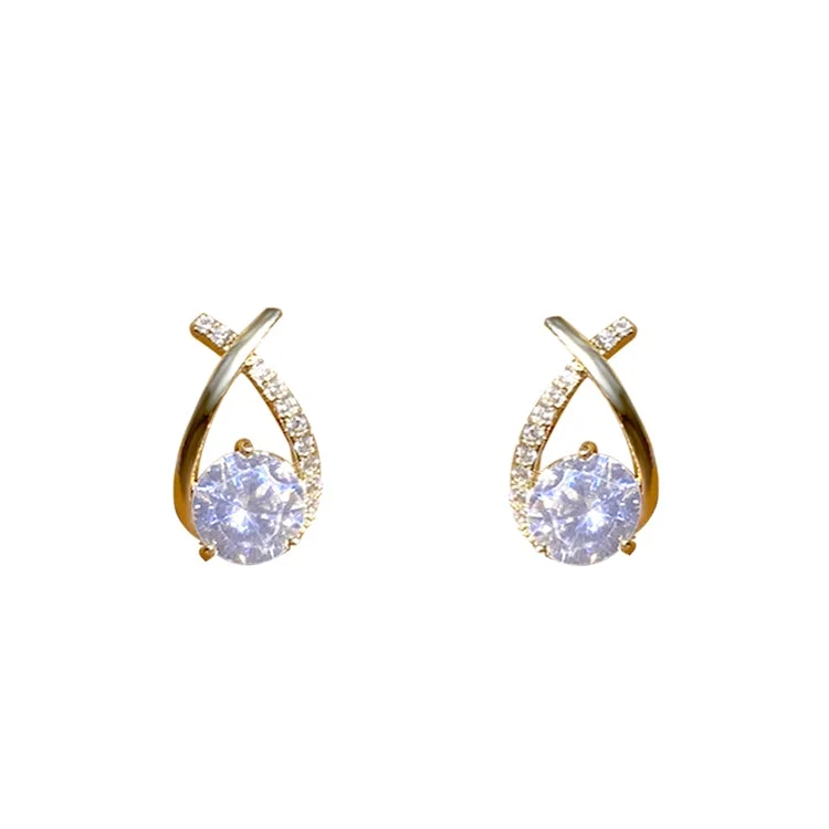 Tinyname® Zircon Micro Inlaid Earrings