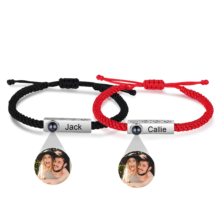 Personalized Projection Bracelet Custom Photo Couple Bracelet Creative Gift for Her