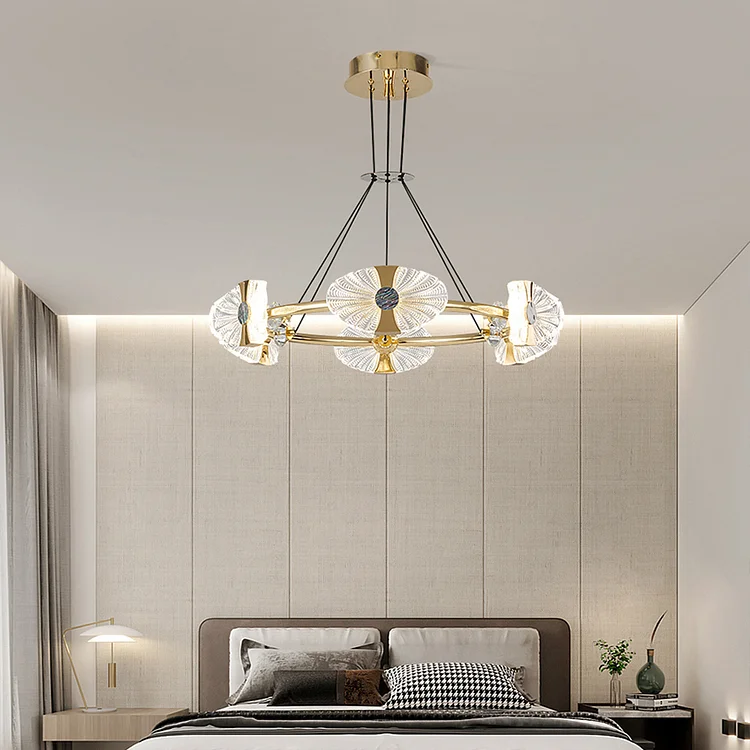 Round Acrylic Led Chandelier For Living Room Vjlight