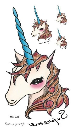 25 Different Waterproof Temporary Tattoo Stickers Fawn Deer Head Fake Tatto Geometric Animal Flash Hand Tatoo For Women Men