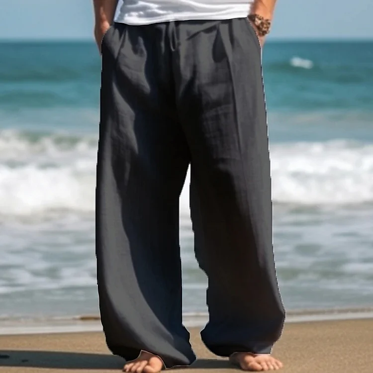 Men'S Vintage Drawstring Casual Cotton Pants