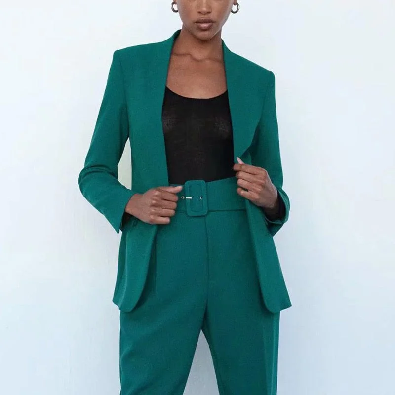 Za Women's With Belt Pant Pink High Waist Harem Pant Female Solid Office Ladies Trousers Purple Pockets Casual Streetwear Summer