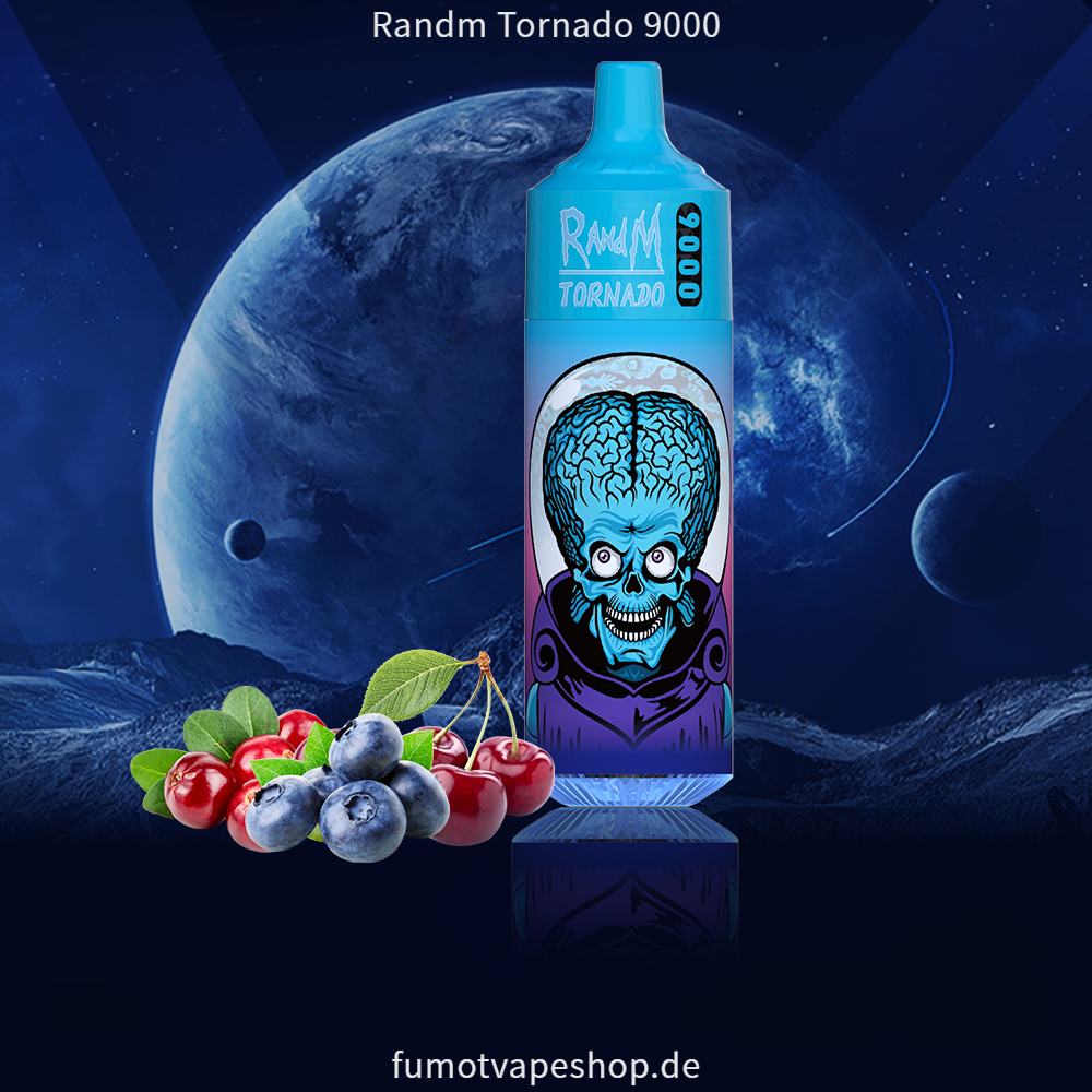 Randm Tornado 9000 Heidelbeere Kirsche Cranberry  fumotvapeshop