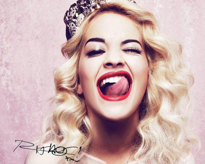 Rita Ora Autograph Signed Photo Poster painting Print