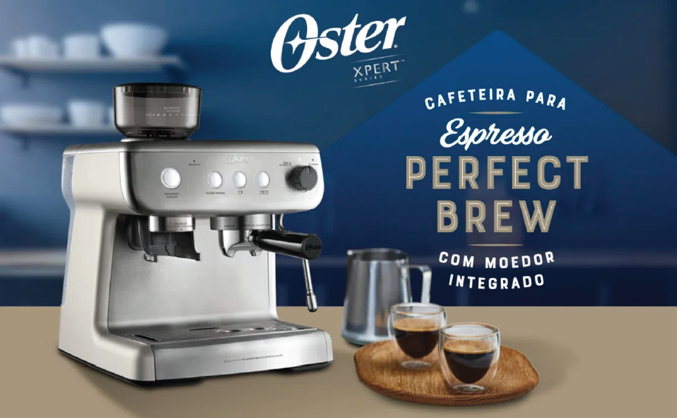 Cafeteira Espresso Oster Xpert Perfect Brew - 127V 