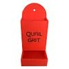 [US Local Warehouse] Chicken Oyster Shell Feeder and Grit Feeder Hanging Poultry Feeder (Red C)