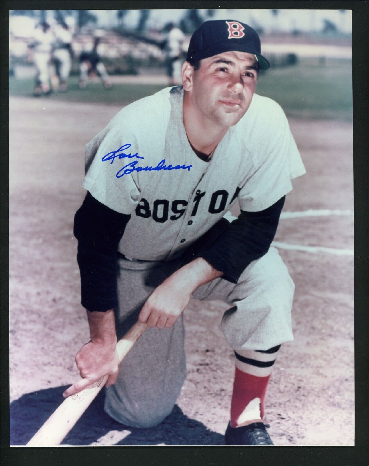 Lou Boudreau Signed Autographed 8 X 10 Photo Poster painting Boston Red Sox