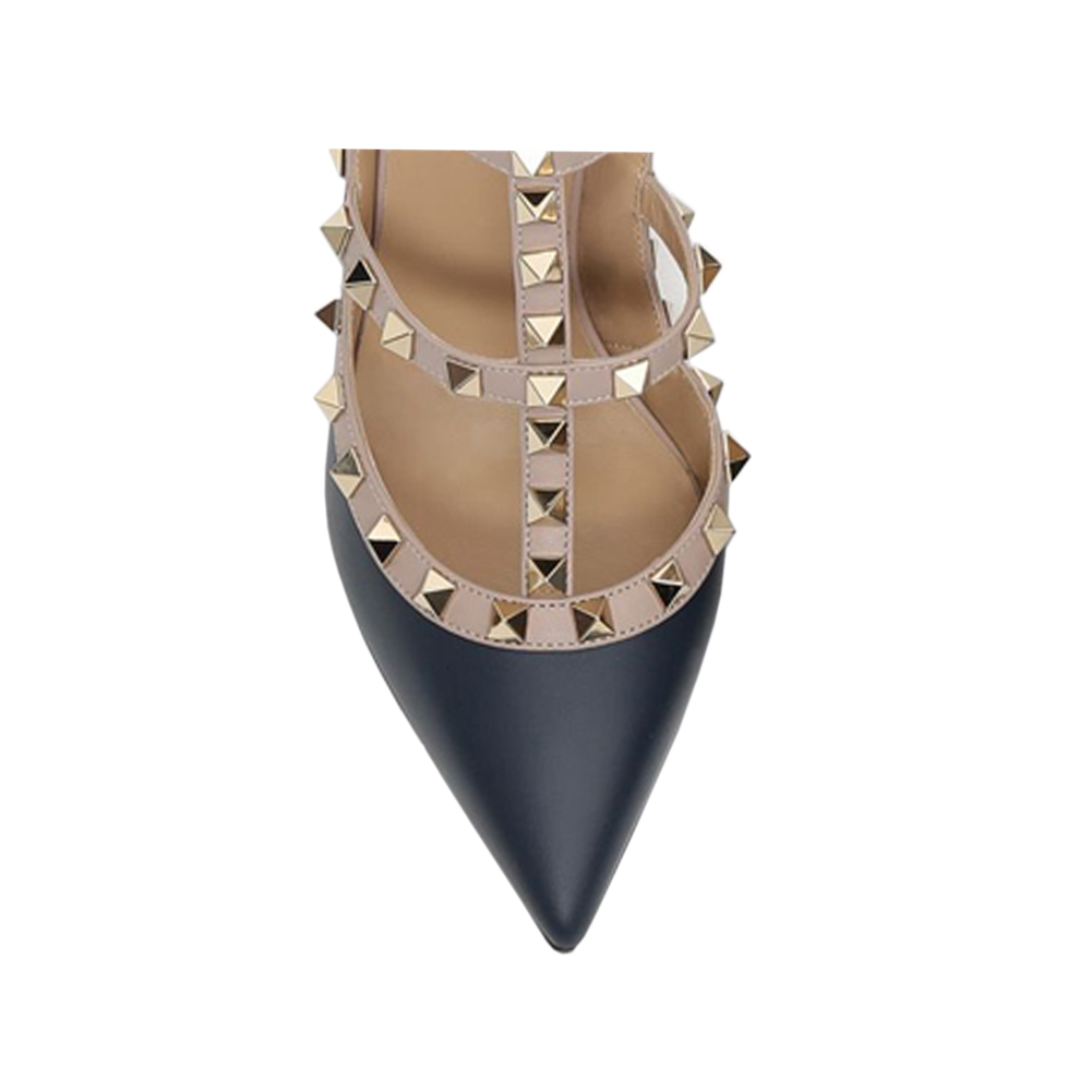 3.94" Middle Heels Rivets Sandals Matte-vocosishoes