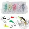 20 Pieces Lure Fishhook Jig Head Hook Fishing Jig Hook for Jigging Fishing Tools