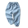 Kid Boy Cartoon Hole Denim Long Pants Elastic Waist Jeans