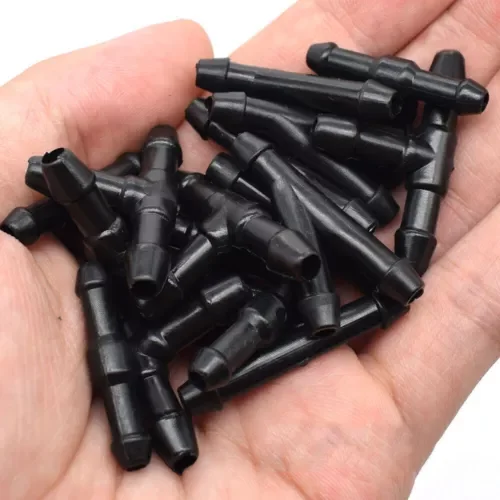 Dronehint 18x T Y Straight 3 Way Car Parts Wiper Nozzle Connector Rubber Hose Accessories (For: GMC) Parts