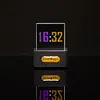Crystal Cube Holographic Desktop Smart Weather Station Digital Clock for Home