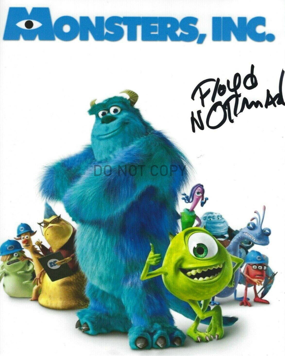 Disney Monsters Inc Floyd Norman Autographed Signed 8x10 Photo Poster painting Animator REPRINT