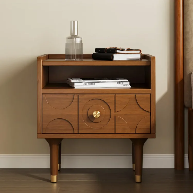 Ludovic Wood Nightstand, 19"