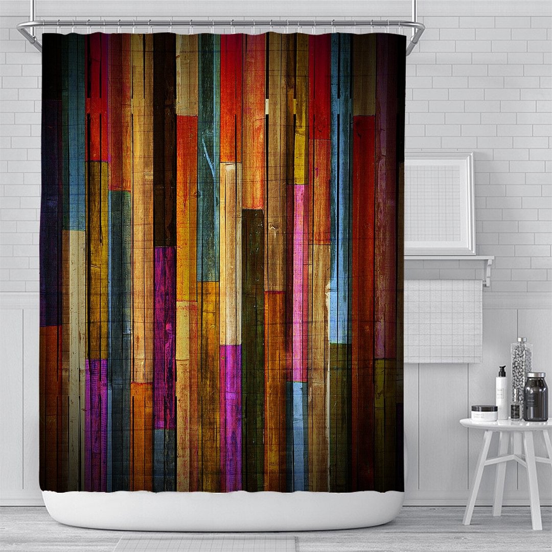 Vintage Library Books Photo Shower Curtain Magic Bookshelf Printing Bathroom Decor Curtains Set Waterproof Fabric With Hooks