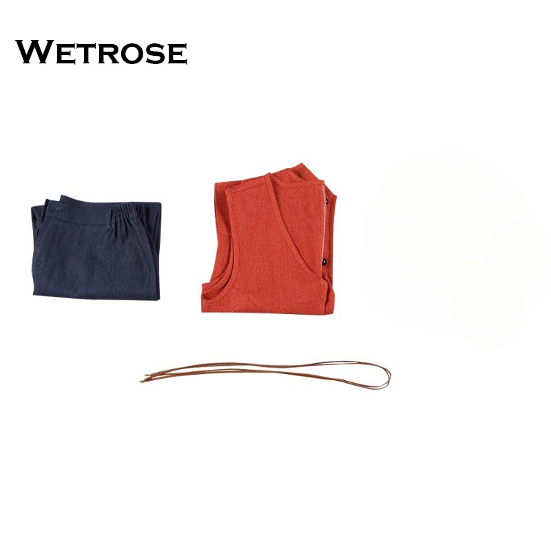 [Wetrose] [Clearance Sale] One Piece TV Monkey D Luffy Live Cosplay Costume 2023 Real Person Movie Live Action Full Set