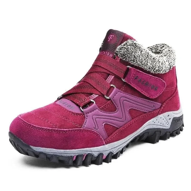 Women's Snowy Villi Leather Ankle Boots Waterproof & Super Warm Winter Boots Radinnoo.com