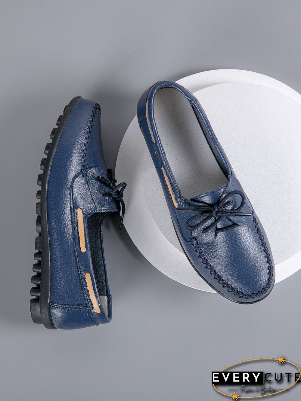 Retro Casual Simple Lace-up Flat Shoes