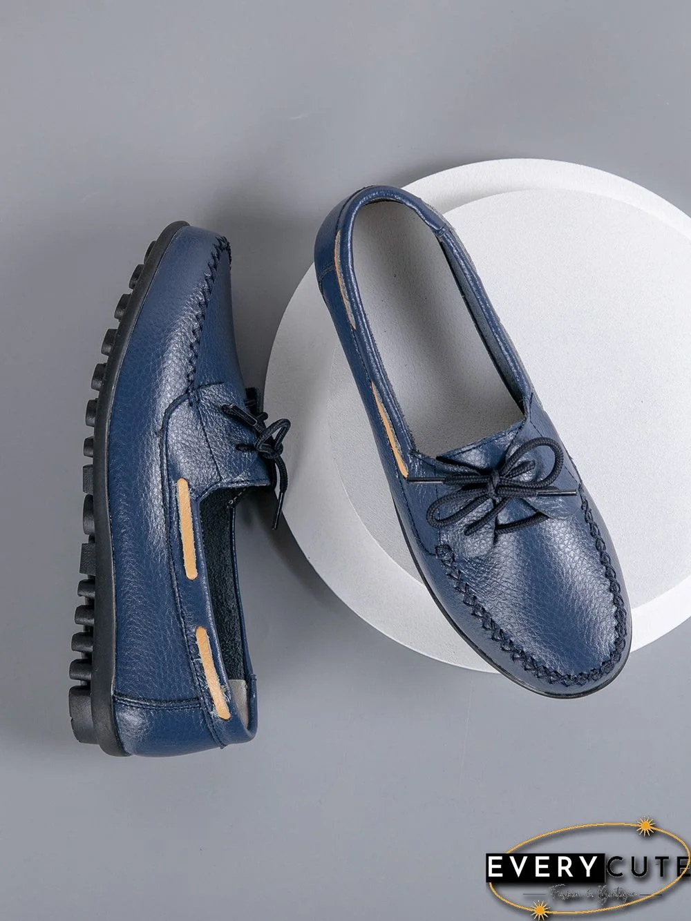 Retro Casual Simple Lace-up Flat Shoes