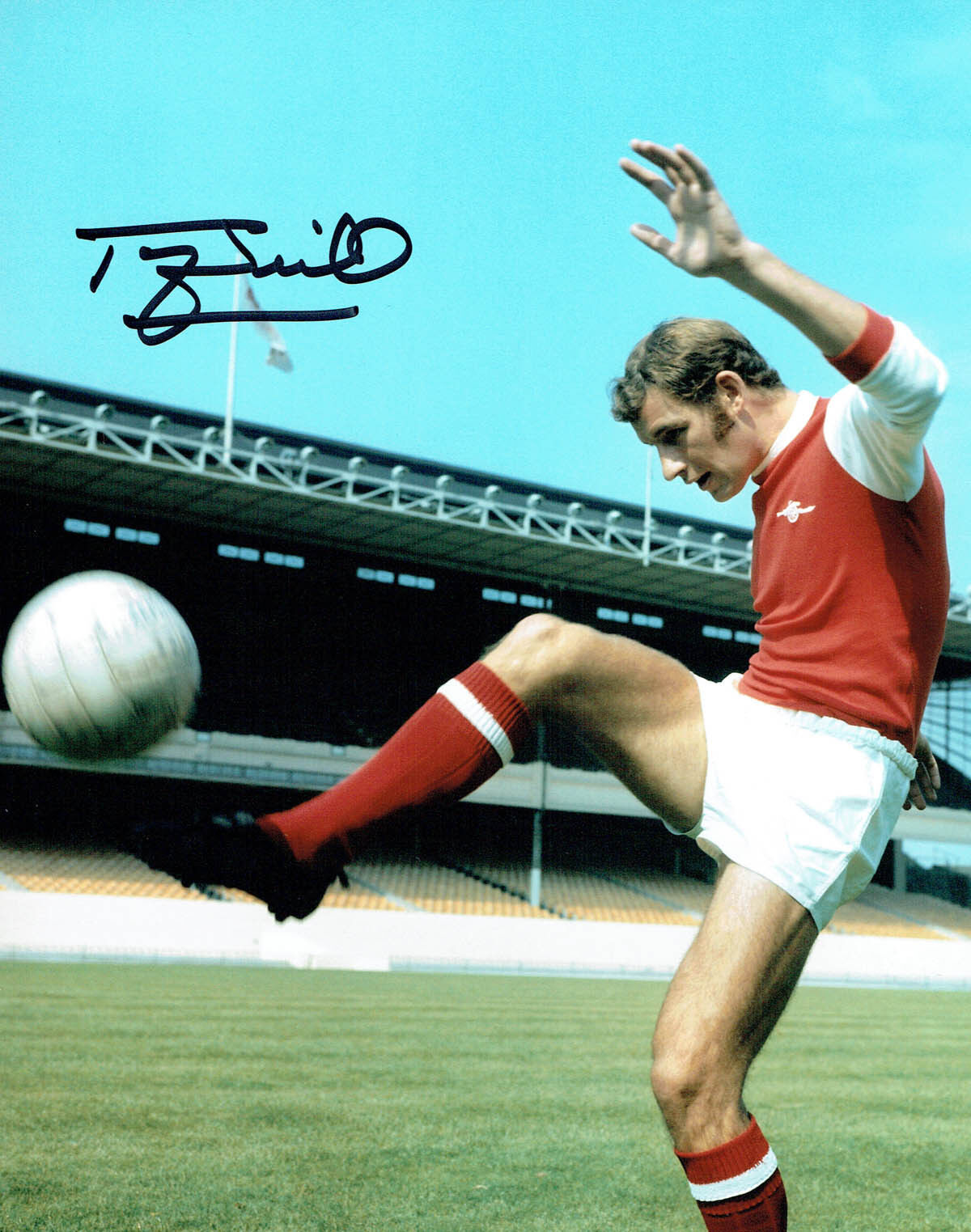 Terry NEILL Signed Autograph 10x8 Photo Poster painting C AFTAL COA Arsenal FC Football