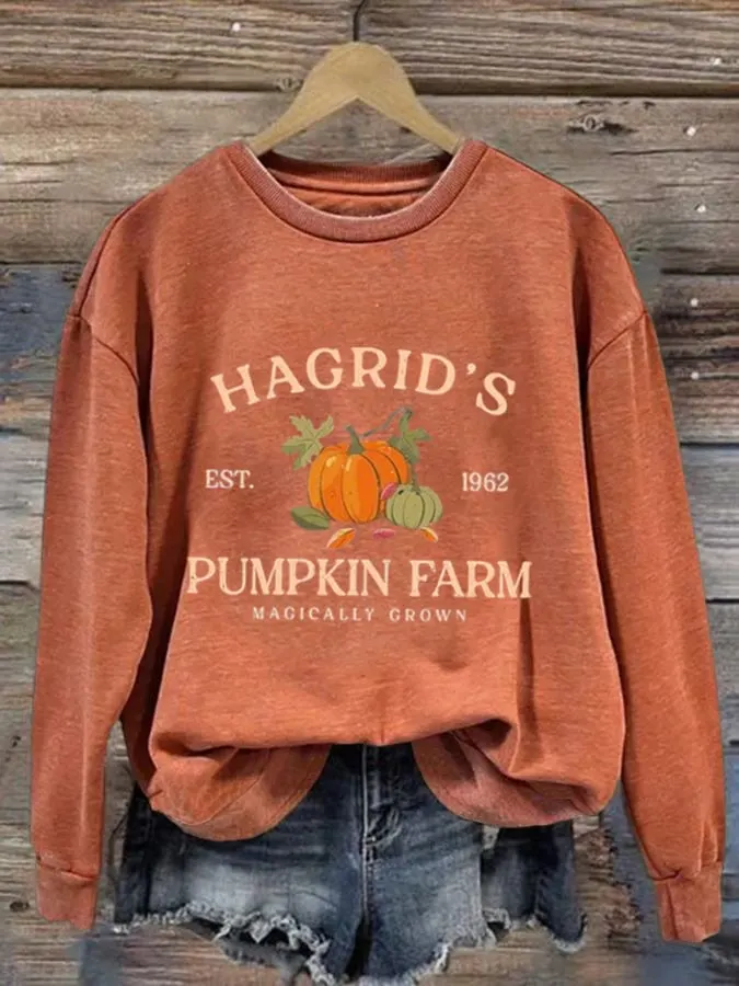 Women's Halloween Printed Sweatshirt 