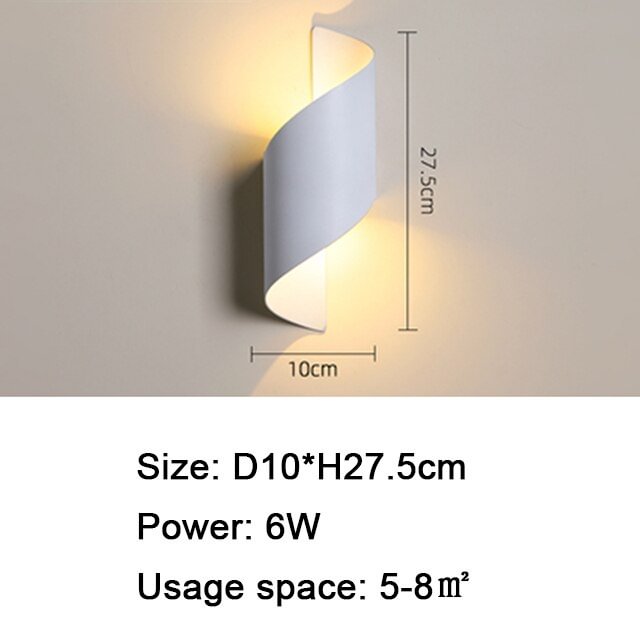 Modern LED Wall Ligh Corridor Aisle design Bedside Indoor Outdoor Lighting Wall Sconces Lamp White Black Frame Waterproof Light