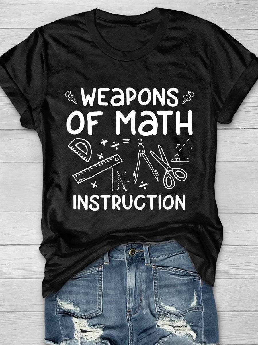 Weapons Of Math Instruction Print Short Sleeve T-shirt