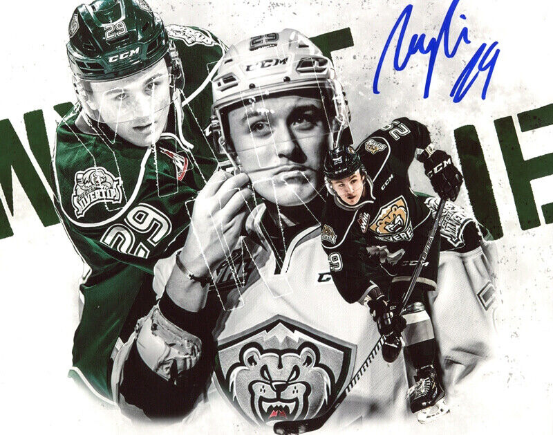 Wyatte Wylie Everett Silvertips Autographed 8x10 Photo Poster painting CFS COA