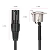 Pass Through Connector D XLR Male to Female for Premium Stage Box Patch Panel Panel Mount Floor Box