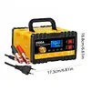 12V/24V Car Battery Charger with Cable Clamps & LCD Display Automatic Chargers and Maintainer for Car Motorcycle Lawn Mower