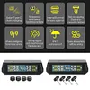 Solar/USB Powered Tire Pressure Monitor System with 4 Sensors for Trailers Cars