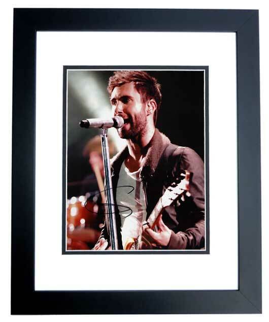 Adam Levine Signed Autographed Maroon 5 Concert 8x10 inch Photo Poster painting + Custom FRAMED