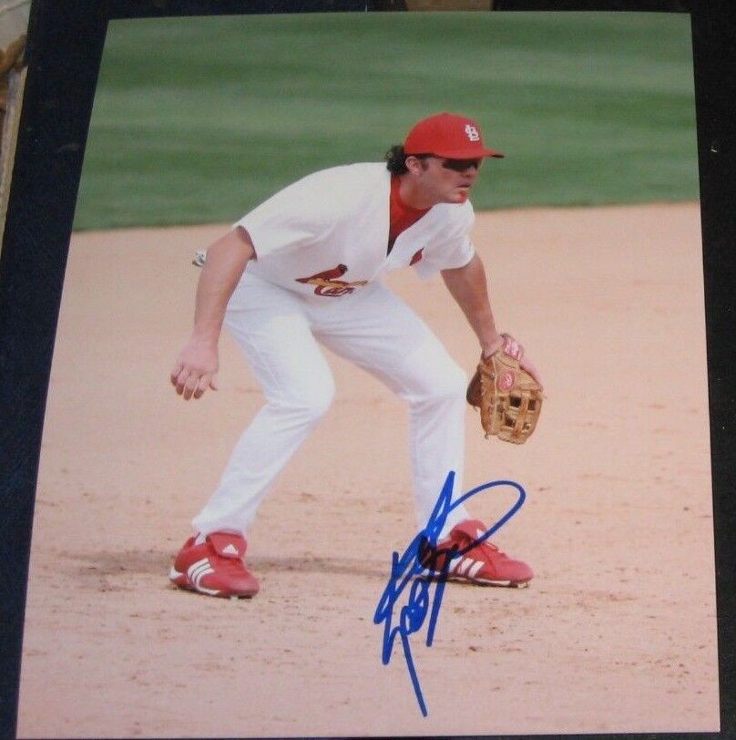 Scott Spiezio St Louis Cardinals SIGNED AUTOGRAPHED 8x10 Photo Poster painting COA Baseball