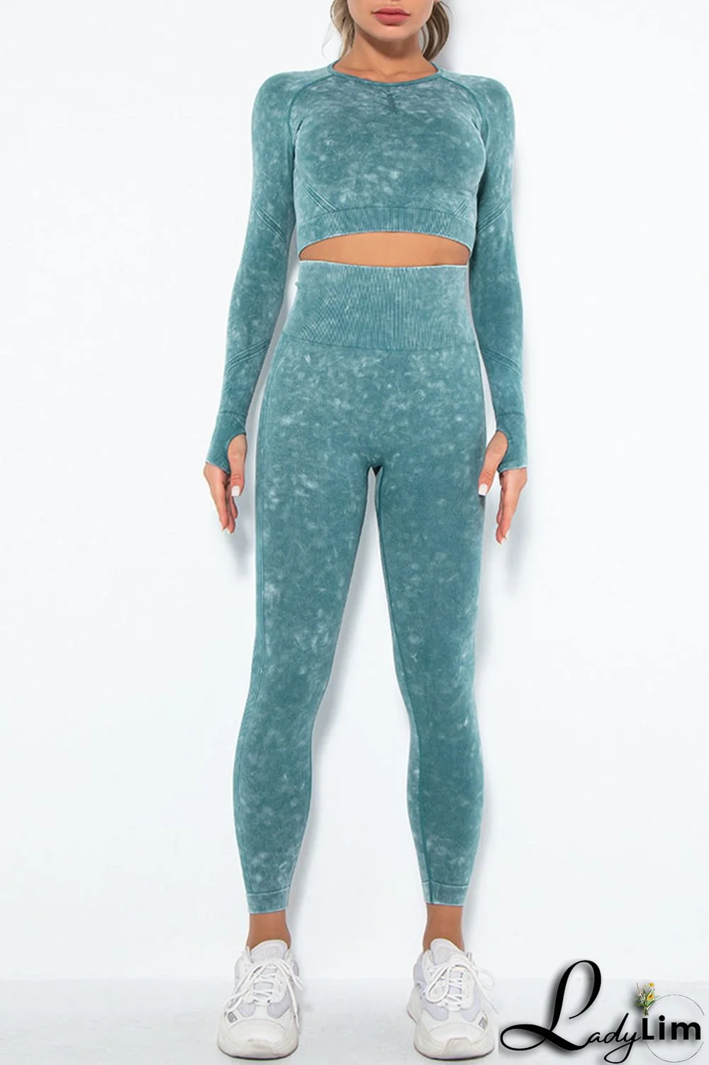 Purple Casual Sportswear Print Split Joint O Neck Long Sleeve Two Pieces