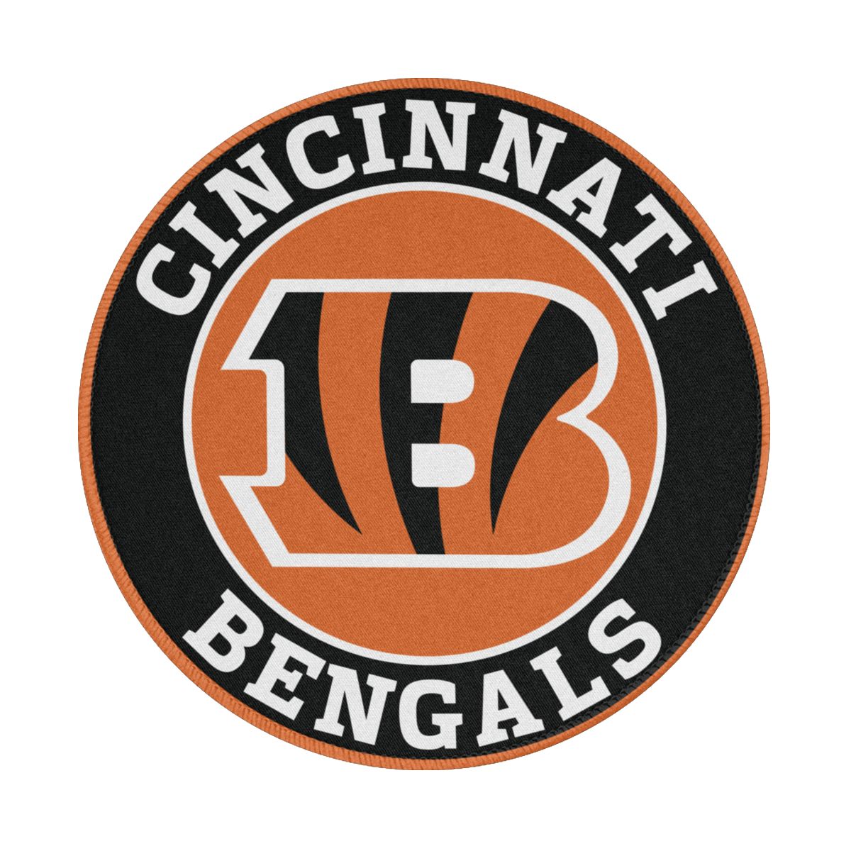 Cincinnati Bengals Circle Logo Non-Slip Rubber Round Mouse Pad