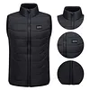 28 Heating Zone Smart Electric Heated Vest USB/DC Stand Collar Thermal Waistcoat