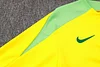 Joyfball 2024/2025 Brazil Half-Pull Training Suit Yellow Football Shirt 1:1 Thai Quality