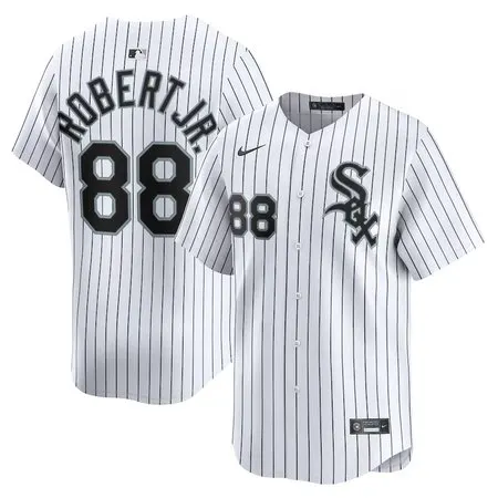 Men's Chicago White Sox #88 Luis Robert Jr.  White Home Limited Player Jersey