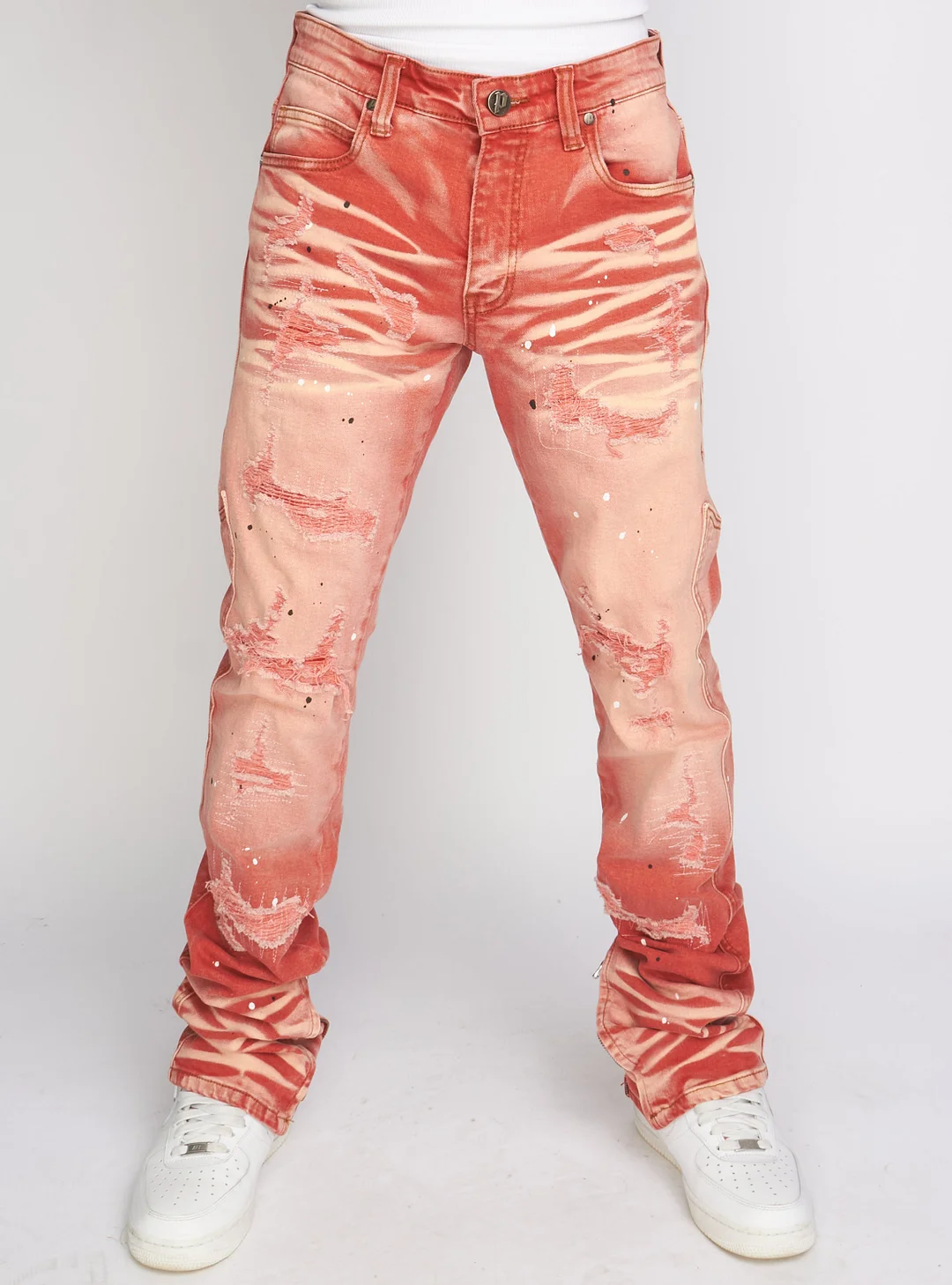 Flare Skinny Stacked  - Ramsey - Red Wash - 516