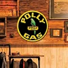 Polly Gas - Round Metal Tin Signs(12*12Inch) - Garage