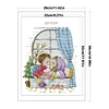 4 Season Window-Winter-14CT Stamped Cross Stitch Kit(29x38cm)