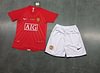 Joyfball 2007/2008 Kids Size Retro Manchester United Home Football Shirt 1:1 Thai Quality