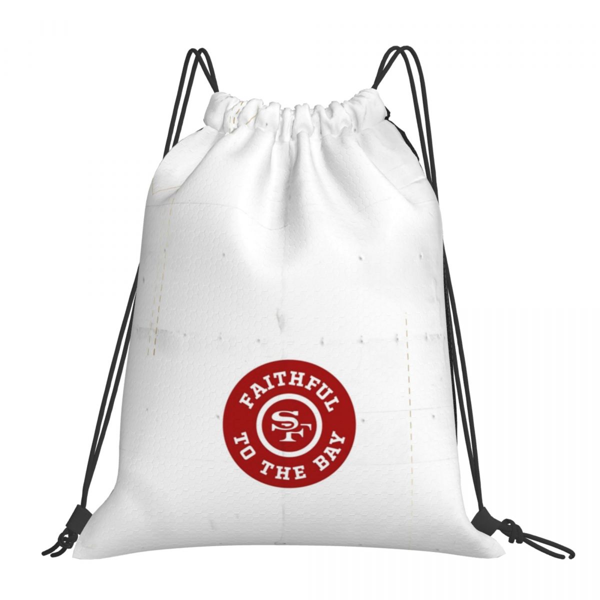 San Francisco 49ers Faithful to The Bay Drawstring Backpack Sports Gym Bag