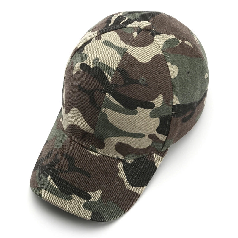 Unisex Minimalist Leaves Camouflage Curved Eaves Baseball Cap
