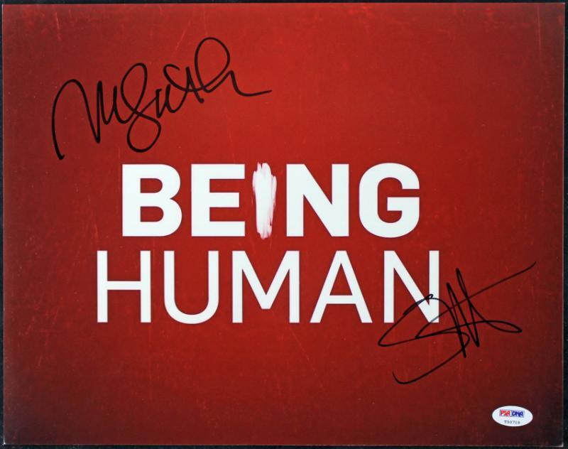 Sam Huntington & Meaghan Rath Being Human Signed 11X14 Photo Poster painting PSA/DNA #T50719