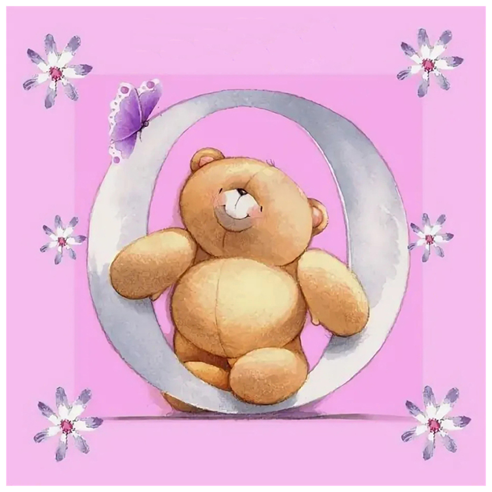 

Letter O Bear - Round Drill Diamond Painting - 30*30CM, 501 Original