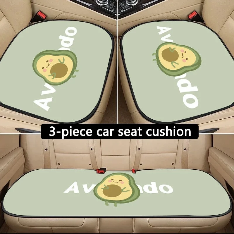 3pcs cartoon avocado cushions all season General Motors seat covers anti slip wear-resistant car interior accessories